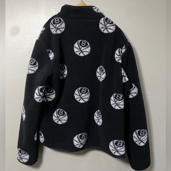 NEW ROKIT men's misfit polar fleece jacket in black men 2XL - Picture 2 of 8